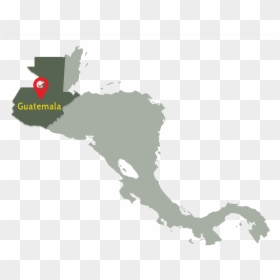 Guatemala Map - Central America Map In Black, HD Png Download - mayan calendar png