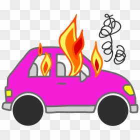 On Fire Noxad Org - Pink Car On Fire, HD Png Download - pink fire png