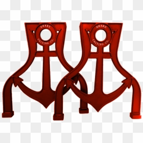 Cast Iron Anchor Table Legs, HD Png Download - red anchor png