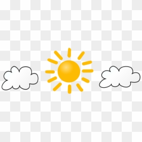 Sun And Clouds Drawing Cropped - Thermal Energy, HD Png Download - clouds drawing png