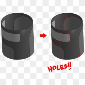 Cylinder, HD Png Download - holes png