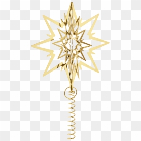 Star For The Christmas Tree, Large, Gold Plated - Star For The Christmas Tree Georg Jensen, HD Png Download - gold christmas tree png