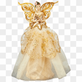 Christmas Tree Decoration Champagne Gold Angel Topper - Angel Christmas Tree Topper Png Transparent, Png Download - gold christmas tree png