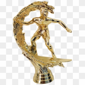 Trophies Surfer Figurine - Trophy, HD Png Download - oscar statuette png