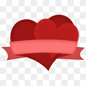 Transparent Heart Ribbon Png - Valentine's Day, Png Download - heart ribbon png