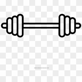 Barbell Coloring Page - Gym Icon Colored Png, Transparent Png - pesas png