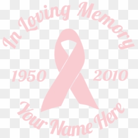 In Loving Memory Ribbon Sticker - Poster, HD Png Download - heart ribbon png