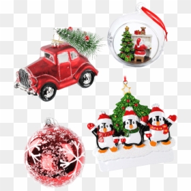 Christmas Tree, HD Png Download - vintage christmas ornaments png
