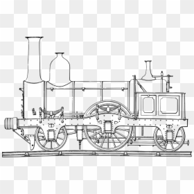 Steam Train Outline, HD Png Download - white steam png transparent