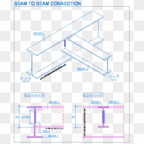 Steel Connection Isometric View, HD Png Download - steel beam png