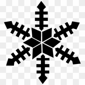 Black Snowflake 6 Point Svg Clip Arts - Gray Snowflake Clipart, HD Png Download - black snowflake png