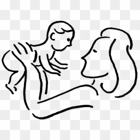 Mom And Baby - Health Is A Human Right Drawing, HD Png Download - parent and child png