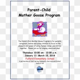 Mother Goose Winter - Cartoon, HD Png Download - parent and child png