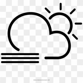 Neblina Do Dia Coloring Page - Clima Icon Png, Transparent Png - neblina png