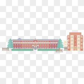Building Architecture Cartoon - Trường Đại Học Hoạt Hình, HD Png Download - cartoon building png