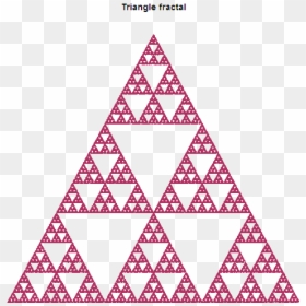 Triangle Fractal - Sierpinski Triangle Sierpinski Carpet, HD Png Download - triangle .png