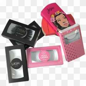 Custom Eyelash Box Eyelash Paper Packaging Box - Eye Shadow, HD Png Download - cartoon eyelashes png