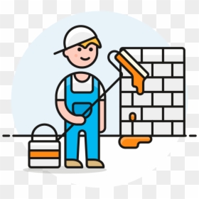 Icon Image Creator Pushsafer Send Push Notifications - Building Painter Icon, HD Png Download - cartoon building png