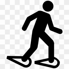 Walking With Snowshoes - Snowshoe Icon, HD Png Download - human walking png