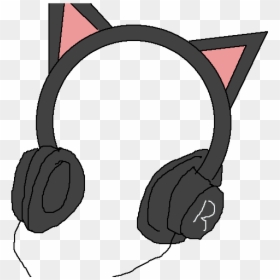 Cat Ear Headphones Transparent, HD Png Download - kitty ears png