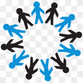 Transparent Shrug Clipart - People Standing Around A Globe, HD Png Download - circle of people png