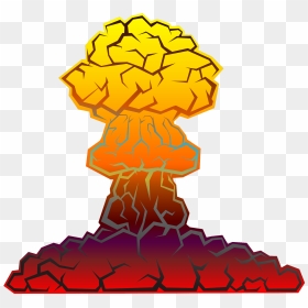 Nuclear Explosion Clipart - Nuclear Explosion Gif Png, Transparent Png - explosão png