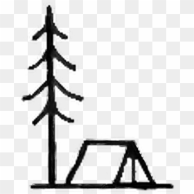 #camping #tent #tree #doodle #freetoedit - Tree Doodle Png, Transparent Png - tent clipart png