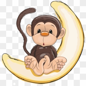 Gorilla Clipart Wild Animal - Monkey And Stars, HD Png Download - gorilla clipart png