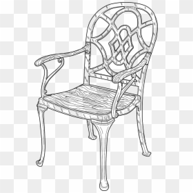 Sillas Antiguas Para Dibujar, HD Png Download - wooden chair png