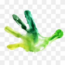 Childrens Handprints - Paint Hand Print Transparent, HD Png Download - handprints png