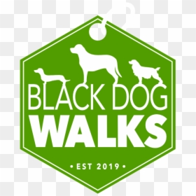 Black Dog Walks - Graphic Design, HD Png Download - black dog png