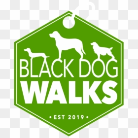 Black Dog Walks - Graphic Design, HD Png Download - black dog png