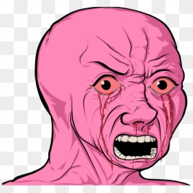 Transparent Wojak Png - Pink Wojak, Png Download - angry meme png