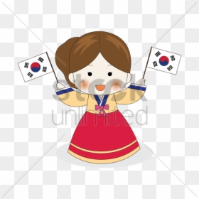 Korean Clipart, HD Png Download - korean girl png