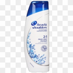 Shampoo Png - Head And Shoulders 2 In 1 Classic Clean, Transparent Png - shampoo bottle png