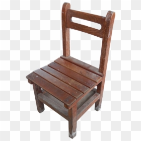 Chair, Student Chair, Wooden Chair, Detention - Kursi Kayu Kuno Sederhana, HD Png Download - wooden chair png