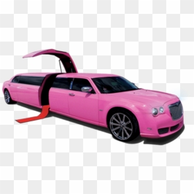 Sedan - Limousin Car Pink, HD Png Download - pink car png