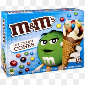 M&m Ice Cream Cone, HD Png Download - icecream cone png