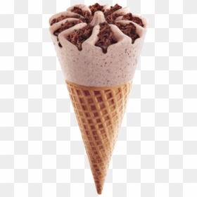 Cones - Havmor Chocolate Brownie Cone, HD Png Download - icecream cone png
