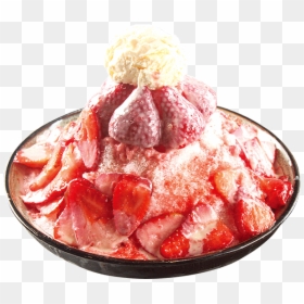 Strawberry Milk Shaved Ice , Png Download - Gelato, Transparent Png - shaved ice png