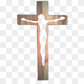 Curved Design Pine Cross - Cross, HD Png Download - cross png image