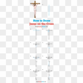 How To Draw Jesus On The Cross - Draw A Kite Easy, HD Png Download - cross png image