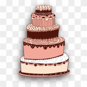 Cartoon Cake Transparent Background, HD Png Download - wedding cakes png