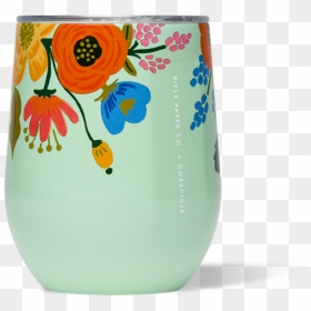 Transparent Wine Spill Png - Corkcicle Stemless Floral, Png Download - wine spill png