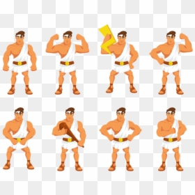 Cartoon, HD Png Download - muscular arm png