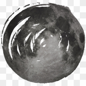 Transparent Black Sphere Png - Full Moon, Png Download - black sphere png
