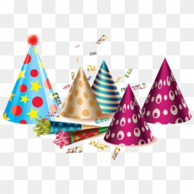 Birthday Hat Confetti Png, Transparent Png - birthday hat clipart png