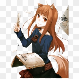 Spice And Wolf Transparent Background - Horo Spice And Wolf, HD Png Download - anime girl transparent png