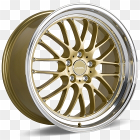 Golden Car Wheels Png - Silver And Gold Rims, Transparent Png - car rims png