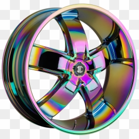 Anodized Purple Rims, HD Png Download - car rims png